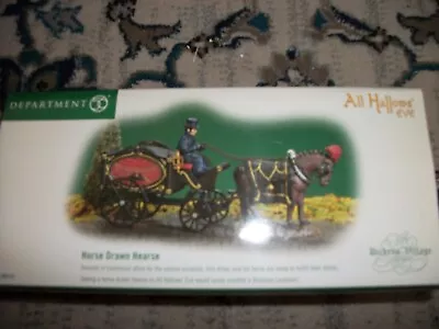Halloween~~Dept. 56~~Horse Drawn Hearse~~Dickens~~EUC Wrapped In Box • $59.95