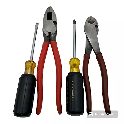 Klein Tools 9  Lineman 8 Diagonal Pliers 8  Flathead & Phillips Screwdrivers • $39.99