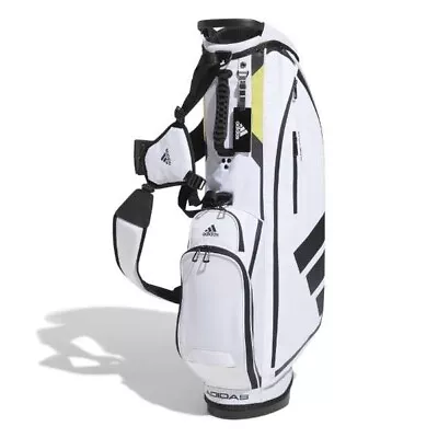 Adidas Golf Men's Stand Caddy Bag THREE BAR 8.5 X 47 Inch 2.6kg White DG711 • $234