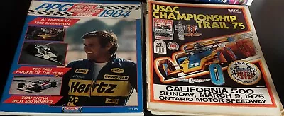 Ppg Indy Car Series 1984 Yearbook Usac 1975 California 500 Ontario Speedway... • $64.99