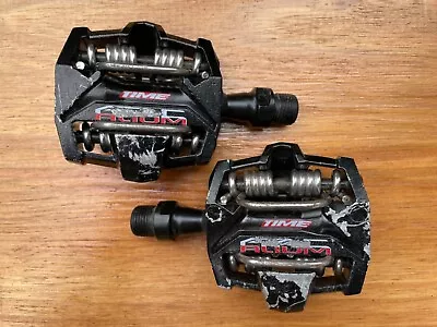 TIME ATAC Alium Clipless Pedals Mountain Bike Mtb Vintage • $80