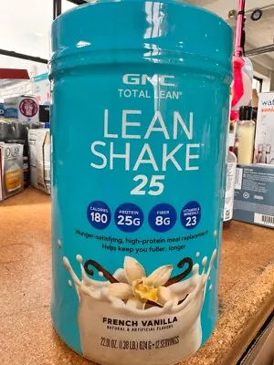 GNC Total Lean | Lean Shake 25 French Vanilla Powder1.38LB Exp 05/16/24 • $14