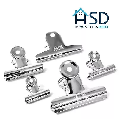 £130.99 • Buy Chrome Metal Silver Grip Clip Letter Binder Paper Clamp Bulldog Clips Office NEW