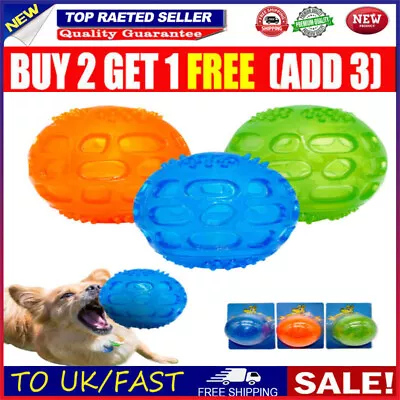 £6.28 • Buy Aggressive Chew Toys For Dogs Indestructible Floating Rubber Sound Squeaky Ball
