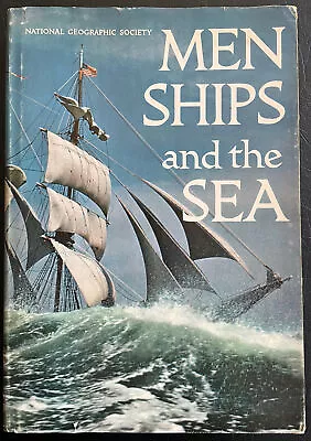 Men Ships And The Sea Hbdj (1962) Vikings Explorers Sail Steam Usn Uscg Boating • $24.95