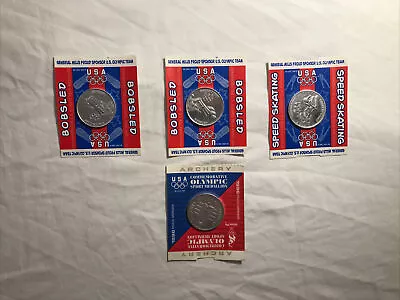 Commemorative Olympic Sport Medallion Lot Of 4 - 1996 Atlanta & 1998 Nagano • $10