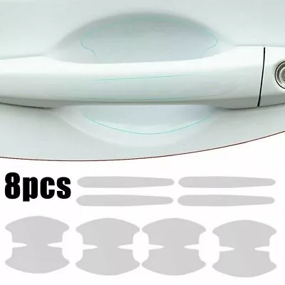 8x Auto Car Door Handle Bowl Sticker Anti-scratch Film Protector Car Accessories • $4.88