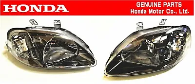 HONDA GENUINE 99-00 CIVIC EK9 EK4 SIR TYPE-R Ferio Headlight Set OEM • $710