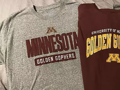 Lot Of 3 Minnesota Golden Gophers 2XL T-Shirts - Good Condition • $15