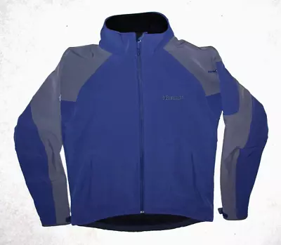 Men's Marmot Soft Shell Full Zip Fleece Lined Jacket RN#79448 Blue Gray Size M • $29.95