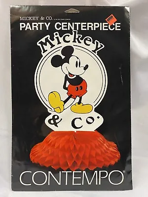 Disney Micky & Co. Mickey Mouse Vintage Honeycomb Centerpiece Party Decoration • $14.99