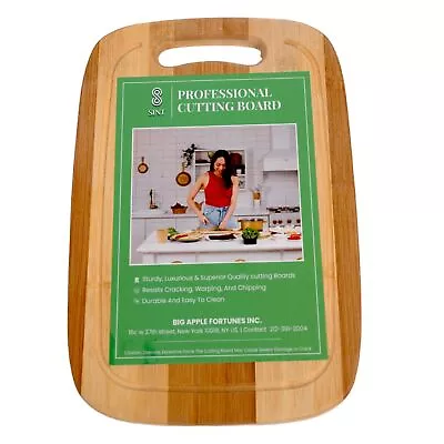 Wood Cutting Boards For Kitchen - Bamboo Cutting Board Cutting Boards With Ju... • $10.99