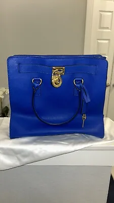 Michael Kors Hamilton Saffiano Large Tote Bag Blue • $85