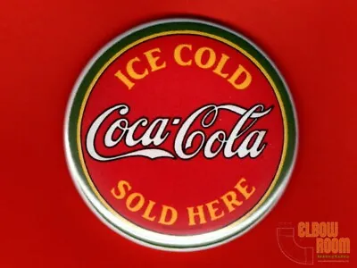 One 2.25  Round Coca-Cola Sold Here Fridge/locker Magnet Vintage Sign • $3.75