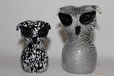Archimede Seguso Murano Art Glass Owl Figurines Sculpture • $200