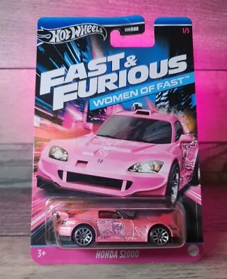 Hot Wheels Fast & Furious Women Of Fast 1/5 Honda S2000 Pink Diecast Mattel New • £8.99