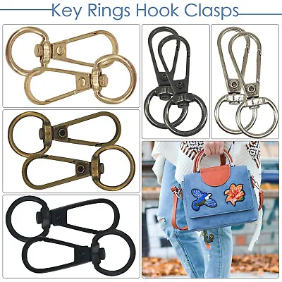 13mm Bag Clasps Lobster Swivel Trigger Clips Snap Hooks Key Ring Keychain UK • £12.09