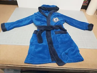 Chelsea FC Fleece Dressing Gown/Robe 5-6 Years Football Club Pyjama • £4.99