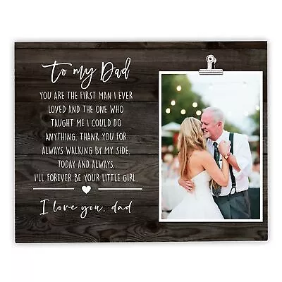 Father Of The Bride Picture Frame Wedding Gifts For Dad From Bride Gifts Fo... • £43.17