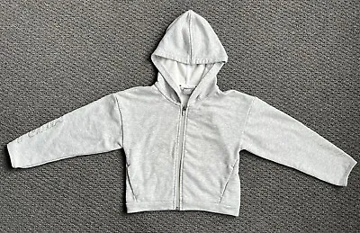 $6.50 • Buy PUMA Grey Girls Hoodie Size Small 7-8 Years With Zipper & Pockets