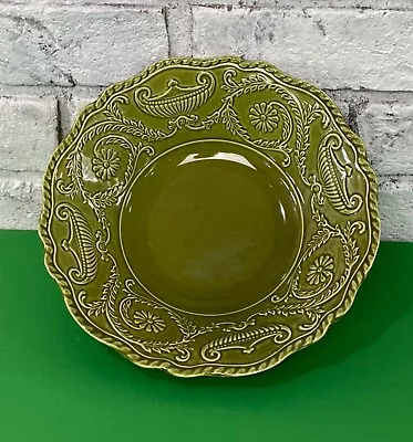 Vintage MCM Canonsburg Pottery Regency Ironstone Side Dish/ Serving Bowl Green • $13.95