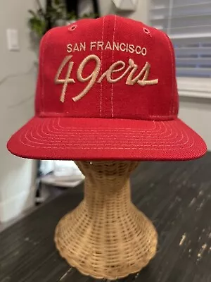 VTG San Francisco 49ers Sports Specialties Script Snapback Beater Hat • $40