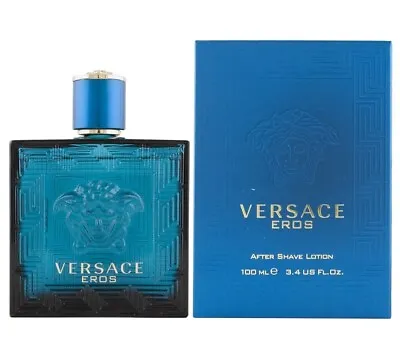VERSACE EROS By Versace For Men AFTER SHAVE LOTION 3.4 Oz 100 Ml NEW IN BOX • $49.95