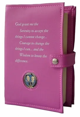 AA Book Cover - Double Deluxe AA Book Cover - Pink - DDBAA07 • $34