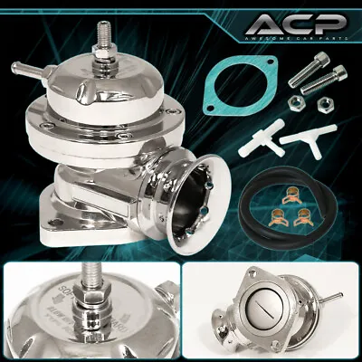 Turbo Charger Boost Adjustable 25Psi Compact Blow Off Valve Aluminum Kit Silver • $25.99