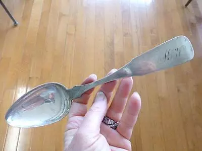 1799 WA Williams Alexandria VA Coin Silver Table Spoon 8.75  SOUTHERN SILVER • $134.99