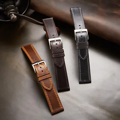  21mm Genuine Leather For MOVADO CHRONOGRAPH CIRCA 606576 Watch Band Straps  • $15.63