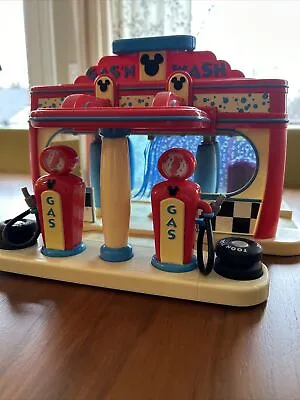 Disney Gas N Wash Car Station Play Set Mickey Mouse Clubhouse Toy COLLECTOR Item • $23.99