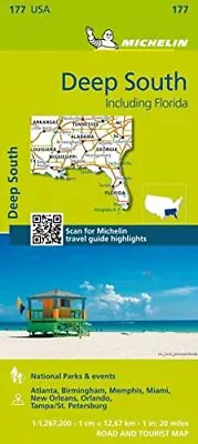 £7.90 • Buy USA Deep South: M 177 By Michelin (Sheet Map Folded 2013)
