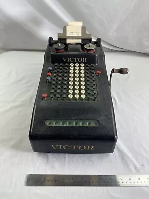 Antique Victor Adding Machine With Subtraction And Repeat Works Great Ink Works • $299.99