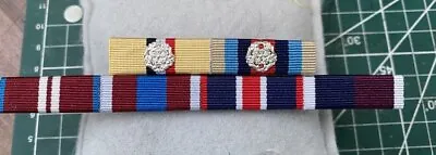 £13 • Buy MEDAL RIBBON BAR - 6 SPACE FULL SIZE - PINNED Or STUDDED Or SEWN