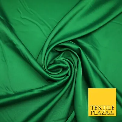 OVER 50 COLOURS Fine Silky Smooth Liquid Sateen Satin Dress Fabric Drape Lining • £6.99