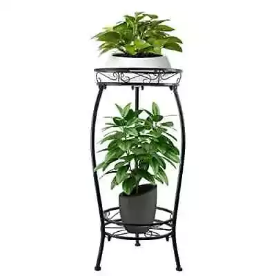 2 Tier Plant Stand Indoor - 28 Rustproof Metal Tall Plant Stand Waterproof • $33.79