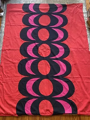 Vintage Marimekko Kaivo Duvet Cover Red Geometric Patten Twin/Single • $224.99