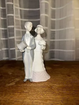 Lladro Figurine #4808 Wedding Couple Bride And Groom Retired • $160