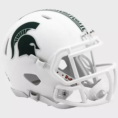 MICHIGAN STATE SPARTANS NCAA Riddell SPEED Authentic MINI Football Helmet MSU • $36.95