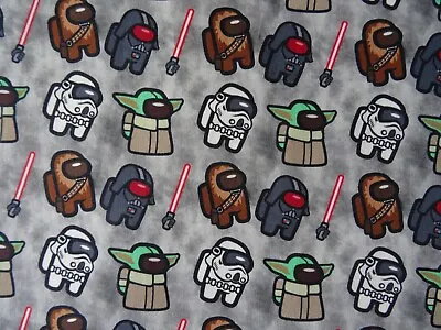 Among Us Fabric Star Wars Video Game Fabric 59 Inch Width By The Half Yard • $10.09