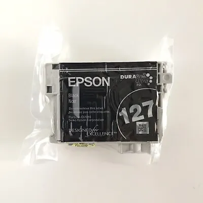 Genuine Epson 127 XL Black Ink Cartridge T127120 Factory Sealed Oem High Yield • $24.99