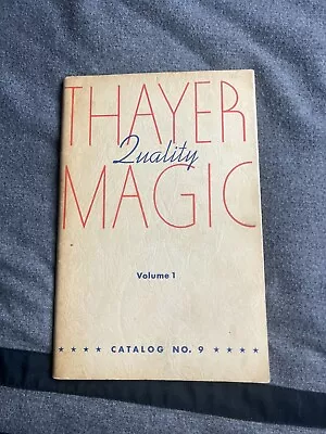 🔥VERY RARE Thayer Quality Magic Catalog #9 Out Of Print Collectable Magic🔥🔥 • $20