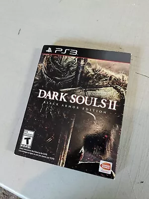 Dark Souls II 2 Black Armor Edition CIB Playstation 3 W/ Steelbook & Soundtrack • $24.99