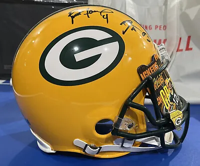 Aaron Rodgers Brett Favre Packers Dual Authentic Proline Helmet Radtke & Steiner • $1649