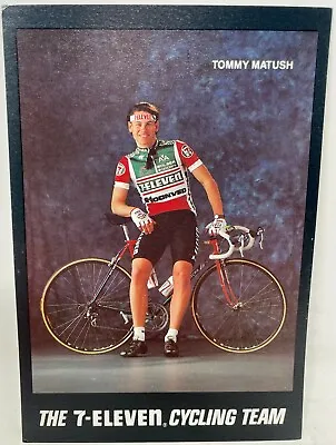 1990 7-Eleven Cycling Team Postcard Tommy Matush Post Card 7-11 Biking • $7.99