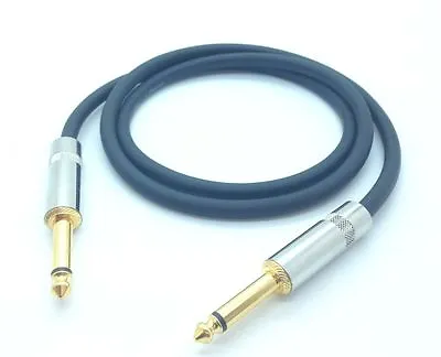 50cm Neutrik Jack Speaker Cable Lead. Mono Jack To Jack 6.35mm. 1/4  Rean 0.5m • £10.95