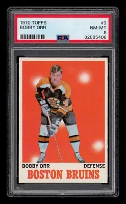 1970-71 Topps Set-Break #  3 Bobby Orr PSA 8 NM-MT • $428