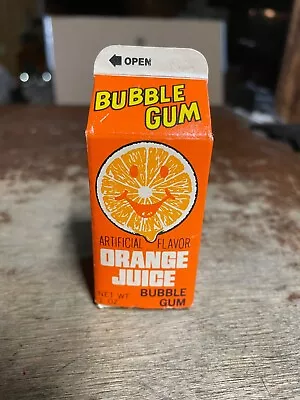 Vintage Topps Orange Juice Bar Bubble Gum SEALED 1981 Candy • $10