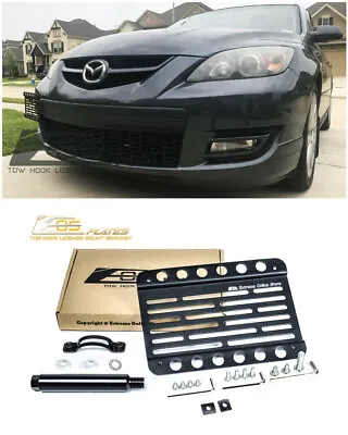 EOS Plate Front Bumper Tow Hook License Bracket For 04-09 Mazda 3 / Speed 3 • $50